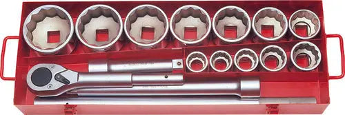 1 Sq. Dr. 15 Piece 12-Point Metric Socket 1 32-80mm