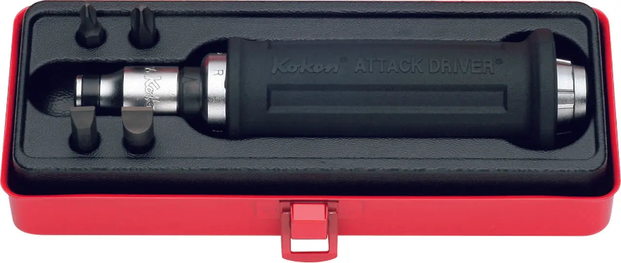 1/2 Sq. Dr. Attack Driver Set Rubber Grip 6 pieces