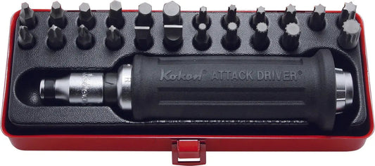 1/2 Sq. Dr. Attack Driver Set Rubber Grip 25 pieces