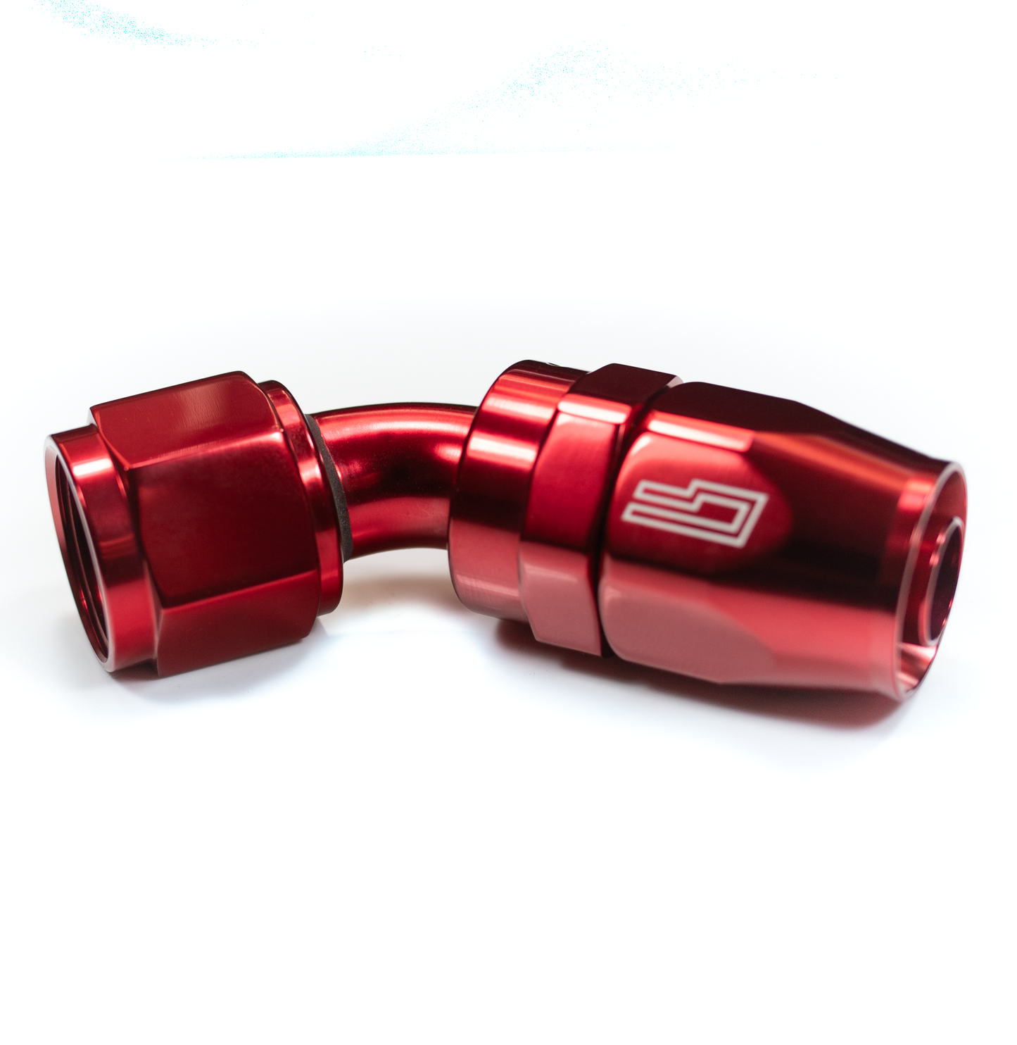 -10 AN 45 Degree Female Aluminum Hose End (PTFE)
