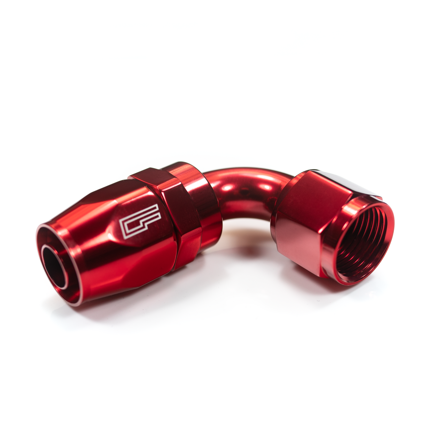 -06 AN 180 Degree Female Aluminum Hose End (PTFE)