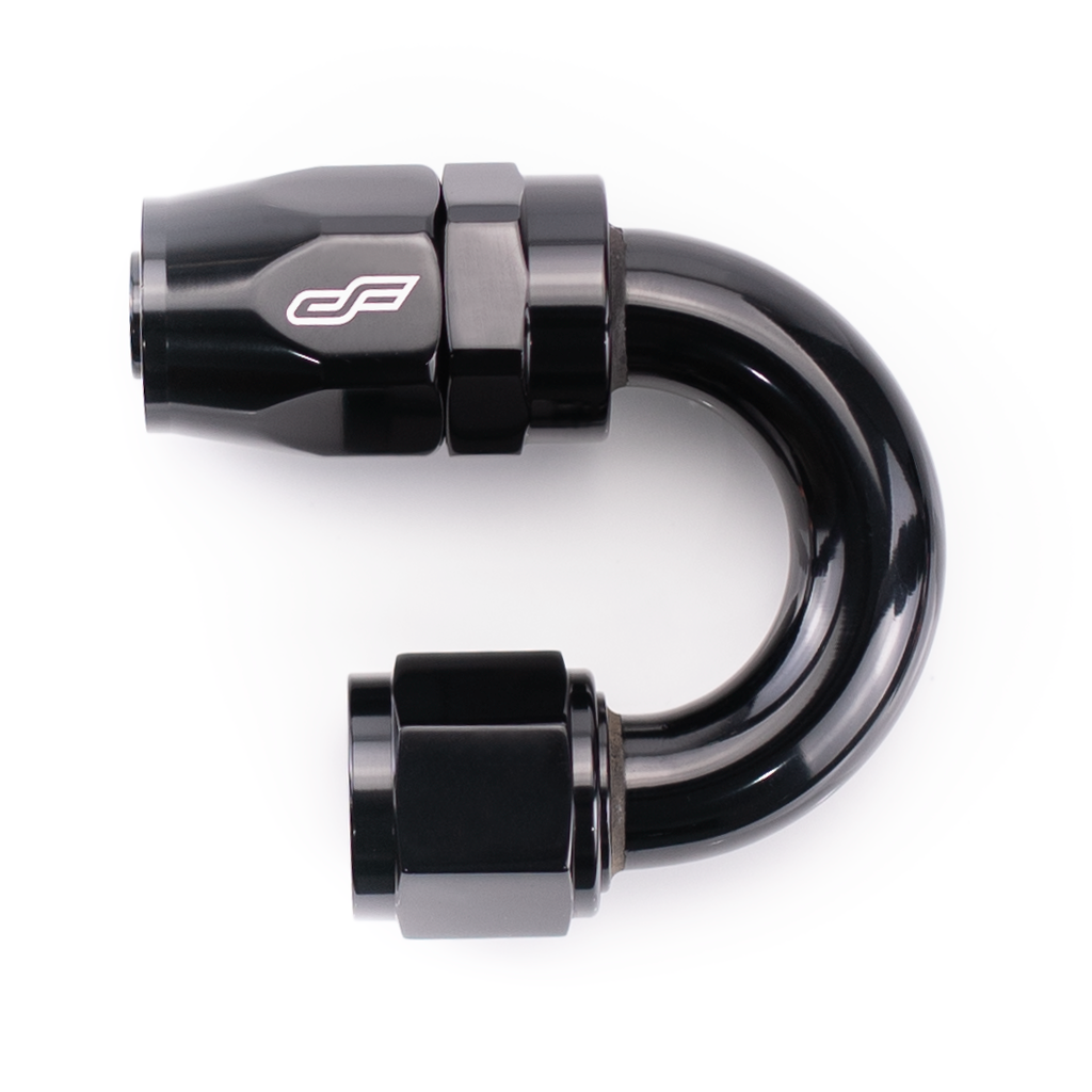 -10 AN 180 Degree Female Aluminum Hose End Fitting