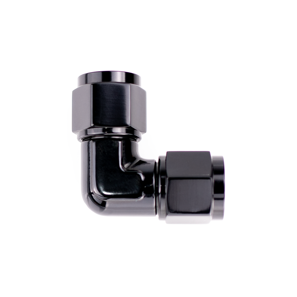 -08 AN Fitting 90 Degree Female to Female Flare Union