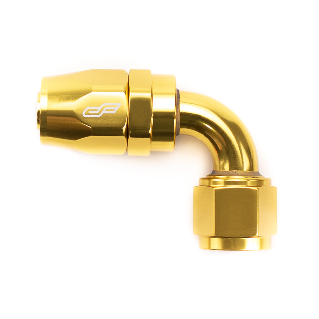 -10 AN 90 Degree Female Aluminum Hose End Fitting