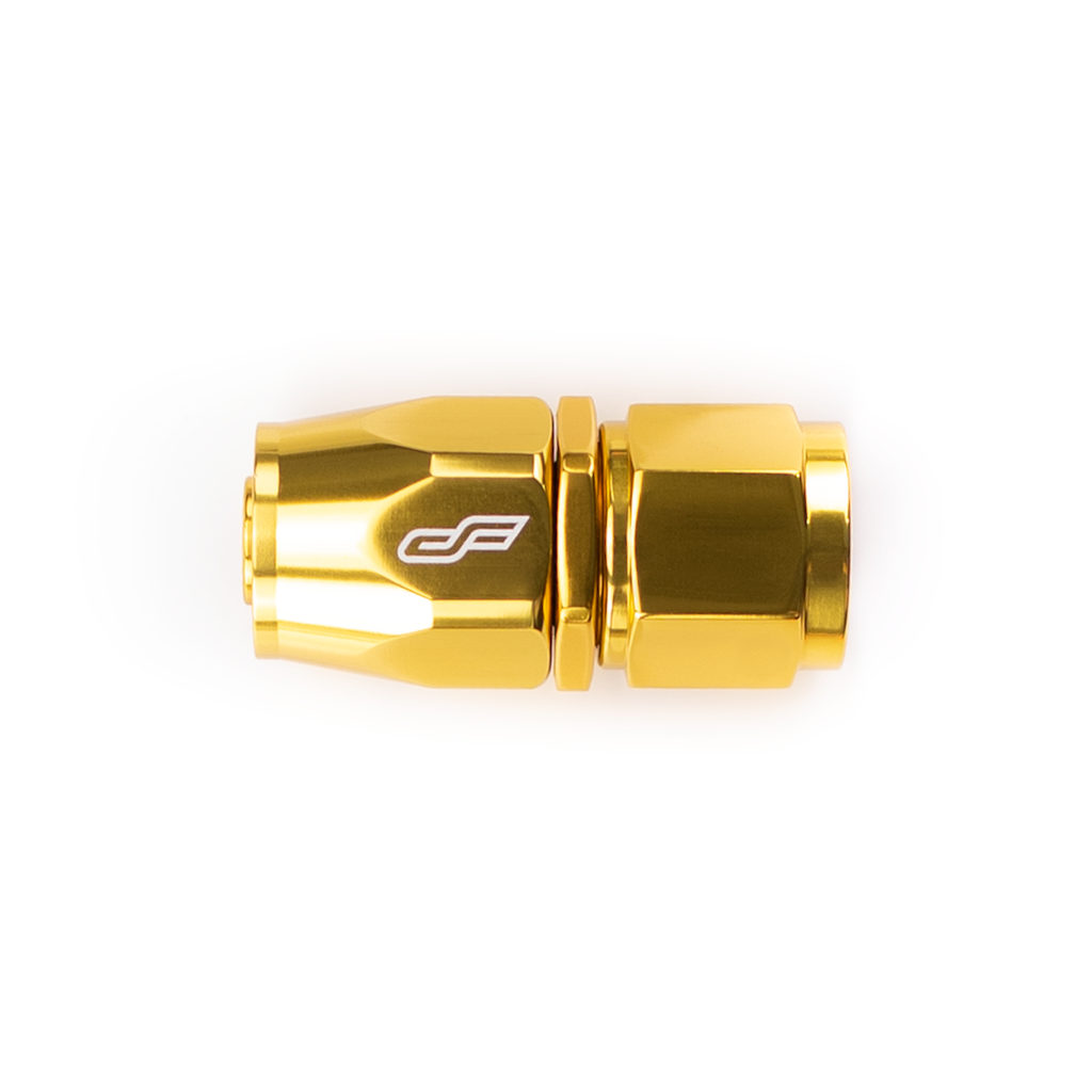 -08 AN Straight Female Aluminum Hose End (PTFE)