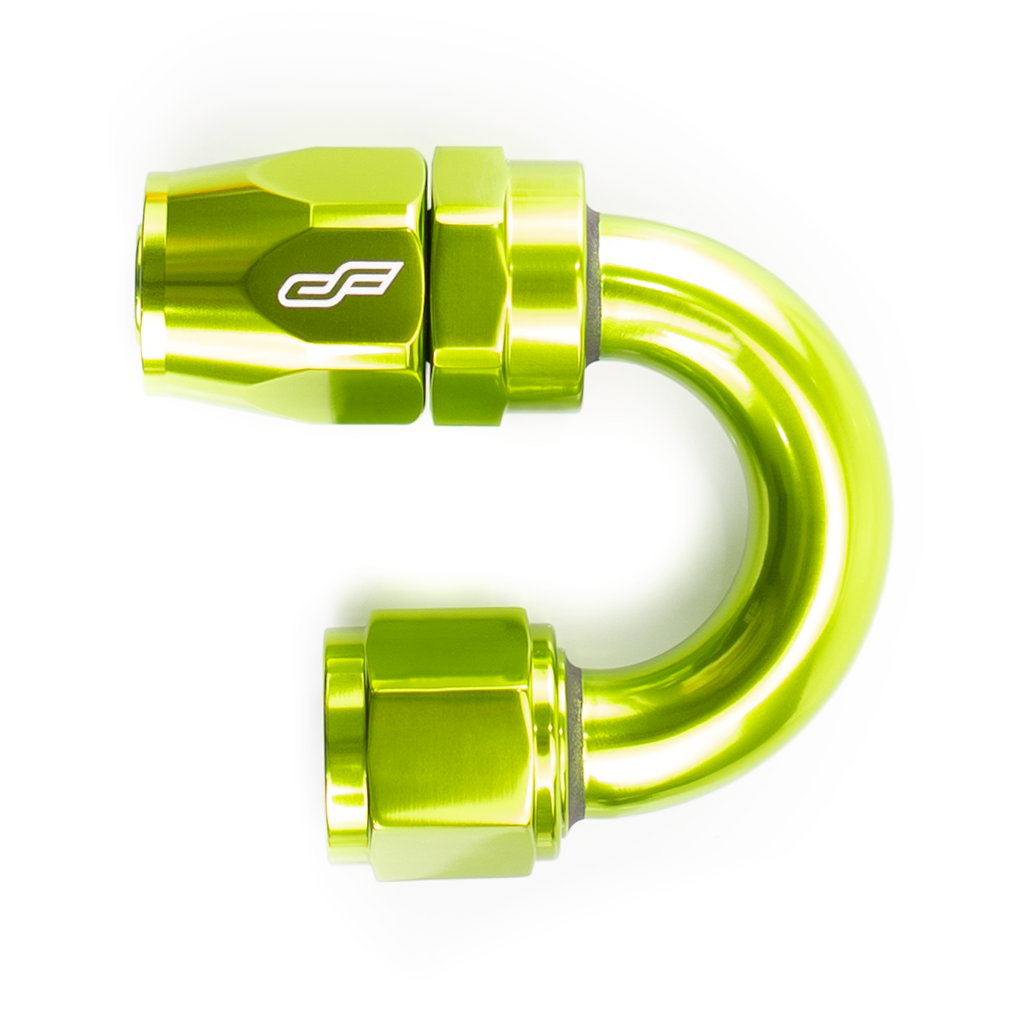 -10 AN 180 Degree Female Aluminum Hose End Fitting