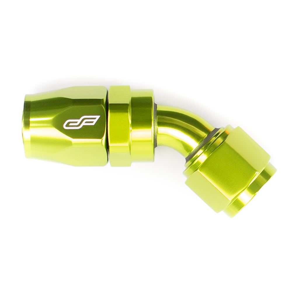 -08 AN 45 Degree Female Aluminum Hose End Fitting