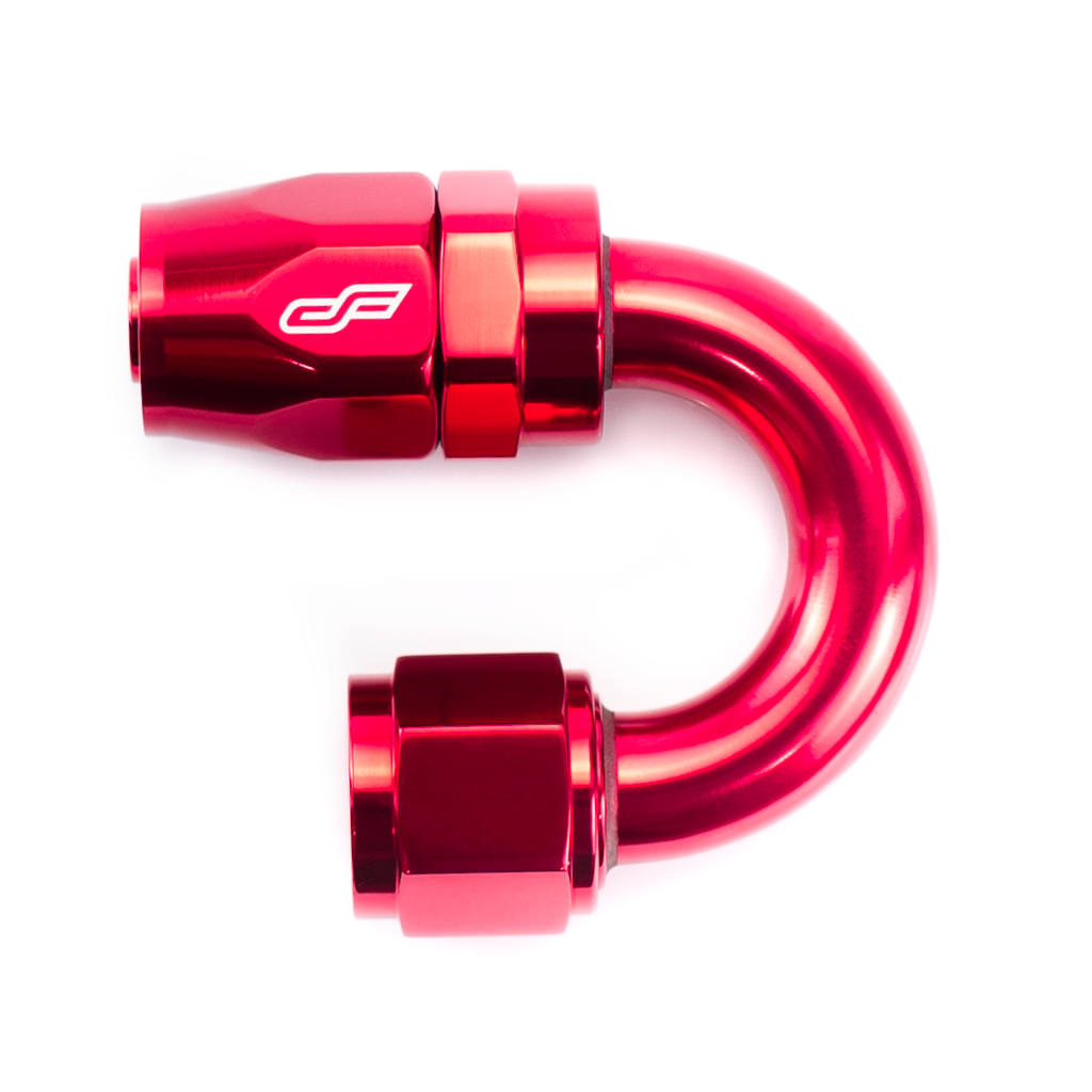 -6 AN 180 Degree Female Aluminum Hose End Fitting