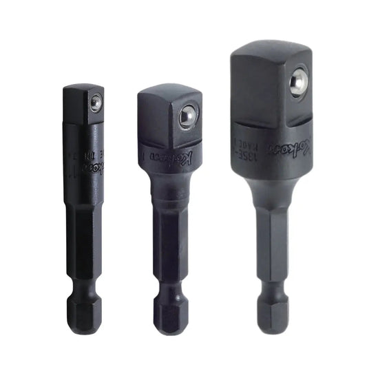 Impact Adapter Set 1/4" Hex to Square Drive