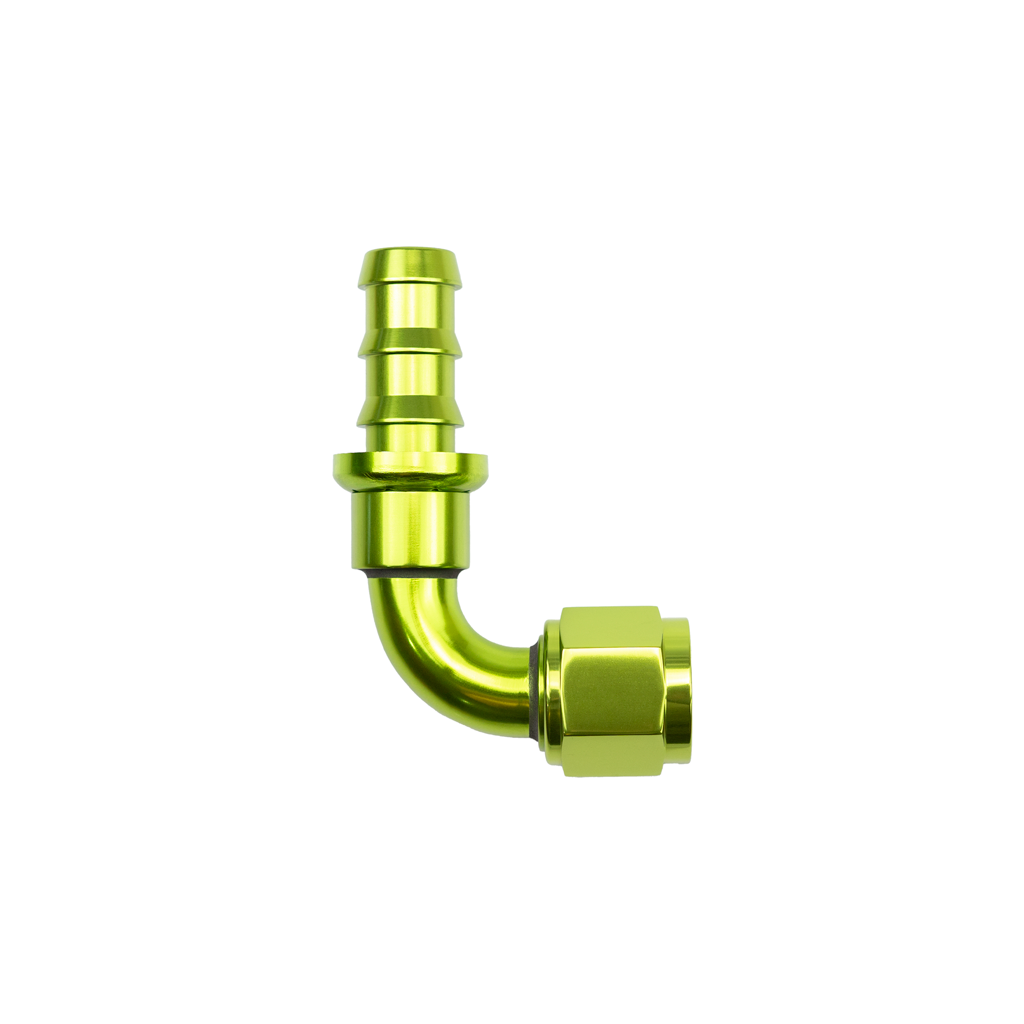 -16 AN 90 Degree Female Push-Loc Fitting