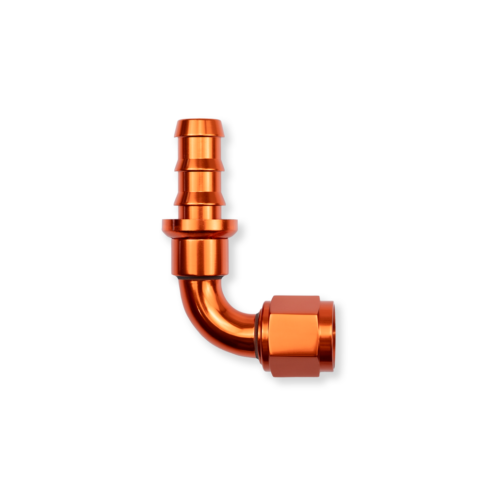 -10 AN 90 Degree Female Push-Loc Fitting