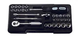 1/4 Sq. Dr. Socket Set 6 point Plastic Case 31 pieces