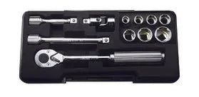 3/8 Sq. Dr. 11 Piece 6-Point Metric Socket Set 8-19mm