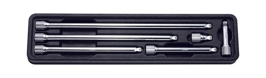 1/4 Sq. Dr. Wobble-Fix Extension Bar Set 28-250mm ABS Tray 6 pieces