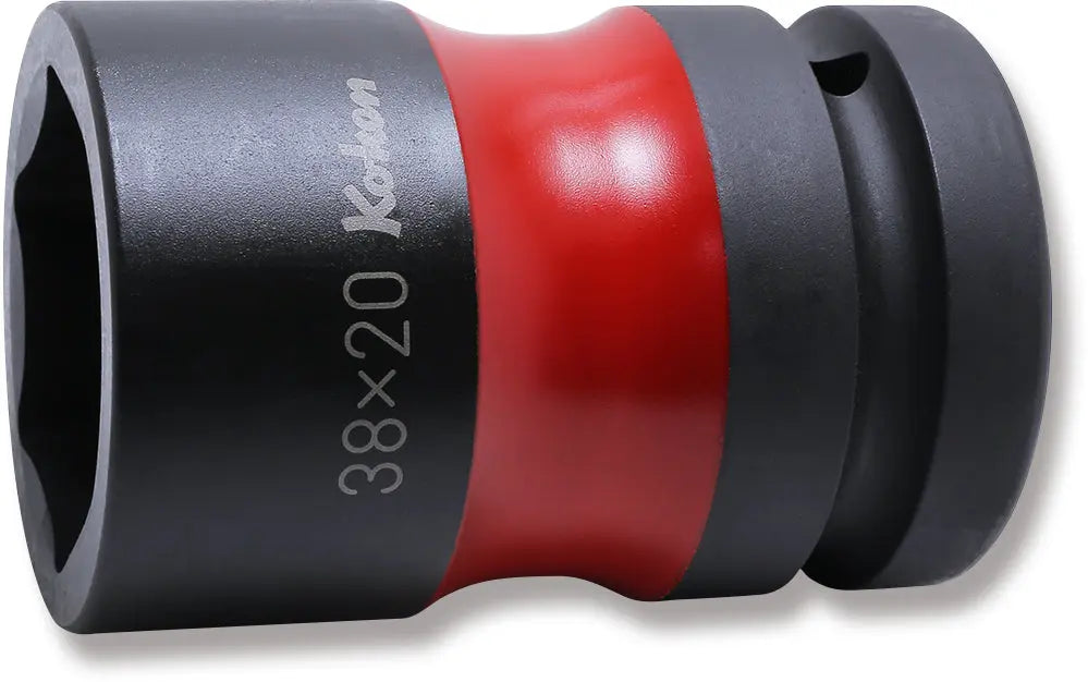 1 Sq. Dr. Rear Wheel Nut Socket 38 x 20mm Hex x Square 83mm Color coded