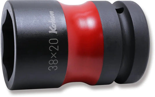 1 Sq. Dr. Rear Wheel Nut Socket 38 x 20mm Hex x Square 83mm Color coded