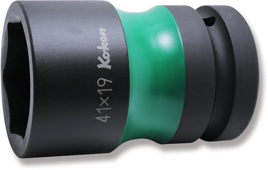 1 Sq. Dr. Rear Wheel Nut Socket 41 x 19mm Hex x Square 87mm Color coded