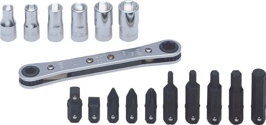1/4" Sq. Dr. 17 Piece 6-Point Metric Socket Set 5-10mm