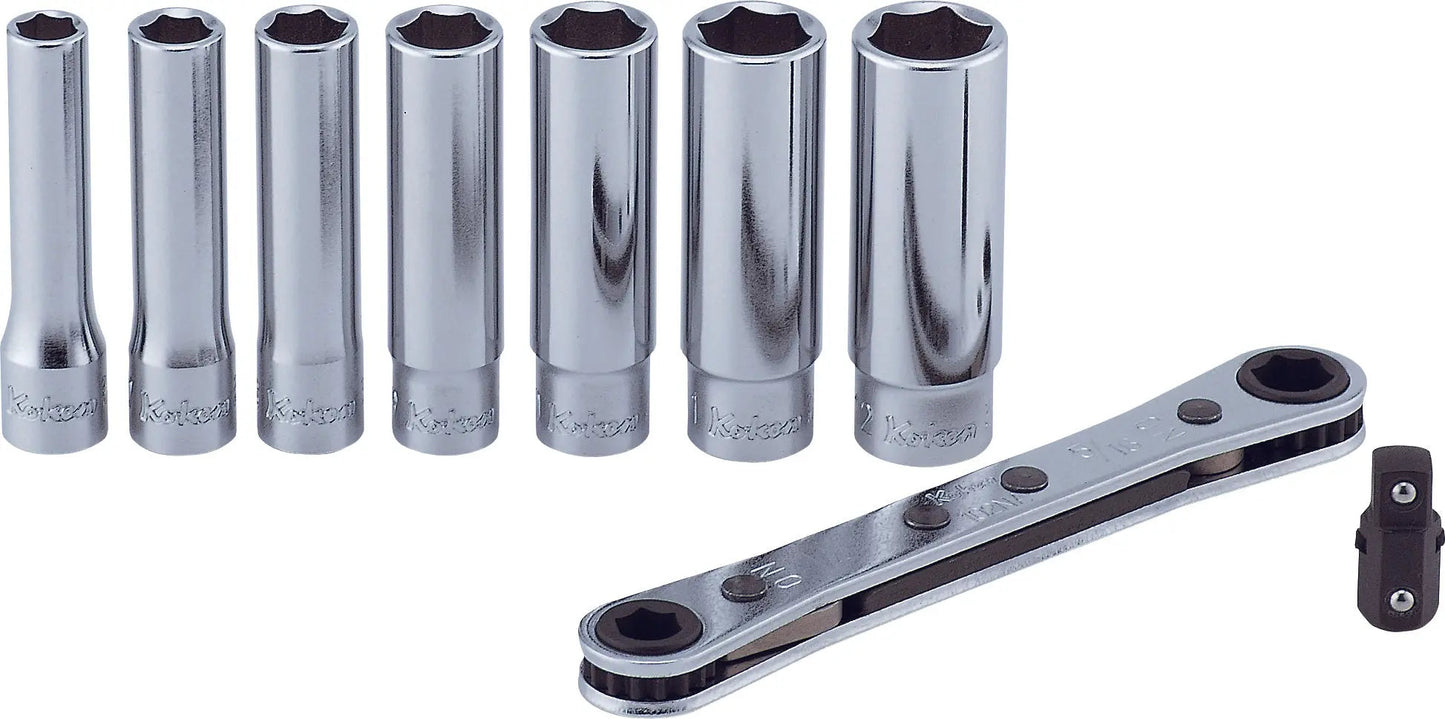 1/4" Sq. Dr. 9 Piece 6-Point Metric Socket Set 6-12mm