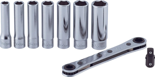 1/4" Sq. Dr. 9 Piece 6-Point Metric Socket Set 6-12mm