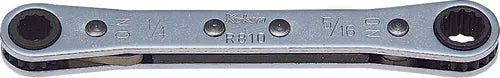 Ratcheting Ring Wrench 1/4x5/16 6 point 108mm Reversible
