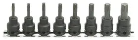 3/8 Sq. Dr. 8 Piece TORX® Bit Socket Set T20-T55 Length 50mm