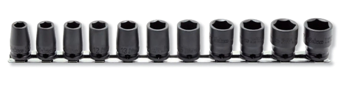 3/8 Sq. Dr. 11 Piece Metric Impact 6 point Socket Set 8-19mm