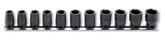 3/8 Sq. Dr. 11 Piece Metric Impact 6 point Socket Set 8-19mm
