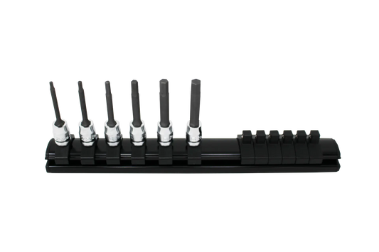 6 piece 1/4" Sq. Drive 50mm Z-Series Hex Bit Socket Set 2-6mm