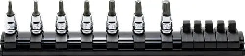 1/4 Sq. Dr. 7 Piece Z-Series® TORX® Bit Socket Set T10-T40 Length 28mm