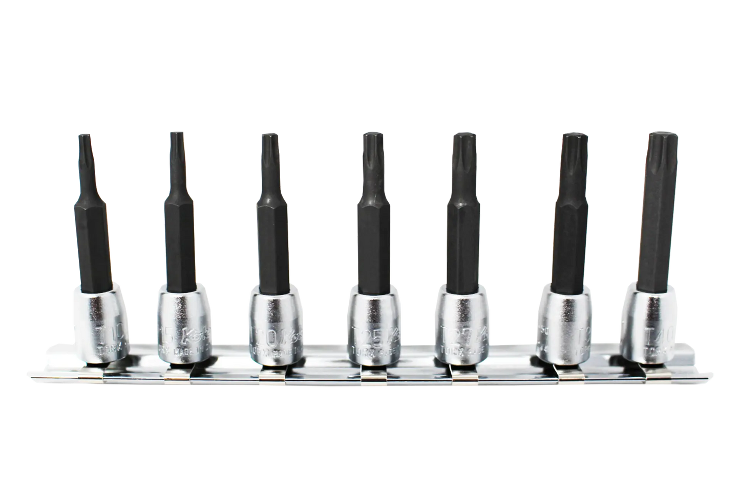 7 Piece 1/4" Sq. Dr. 50mm TORX Bit Socket Set T10-T40