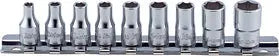 1/4 Sq. Dr. Socket Set 8BA-0BA 6 point 9 pieces