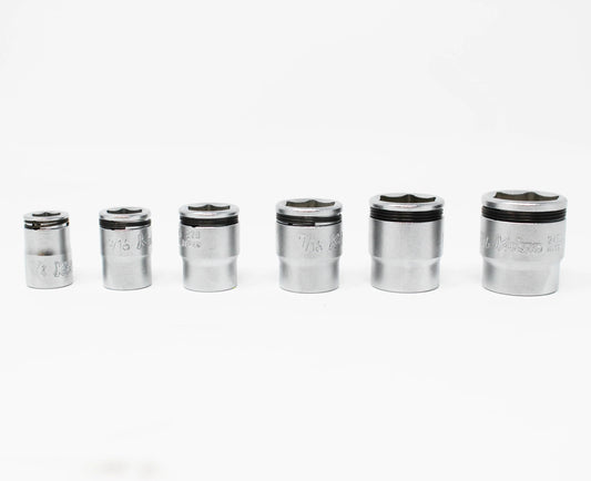 1/4" Sq.Dr. Nut-Grip SAE Short Socket Rail Set, 6 pcs.