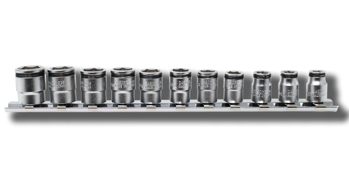 1/4 Sq. Dr. Short NUT GRIP® Socket Set, 5-14mm - 11 pieces - RS2450MS/11