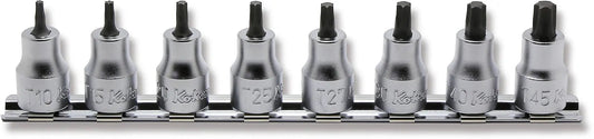 3/8 Sq. Dr. 8 Piece TORX® Bit Socket Set T10-T45