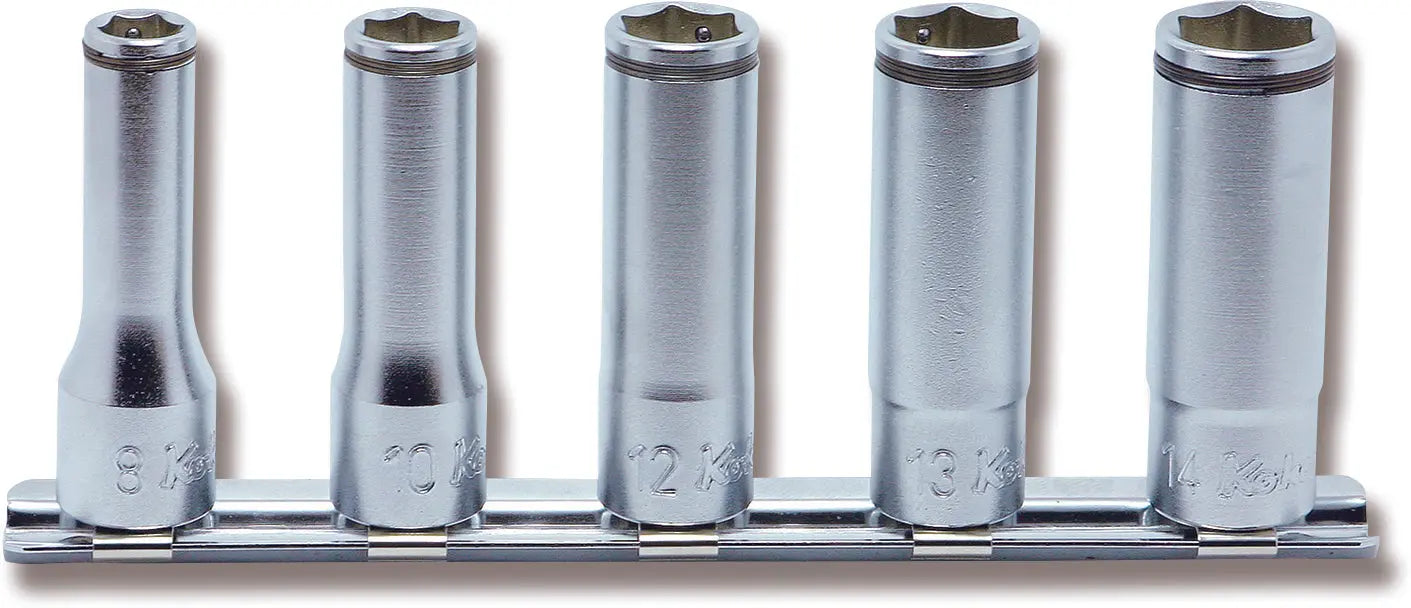 3/8 Sq. Dr. Deep NUT GRIP® Socket Set 8mm-14mm - 5 pieces