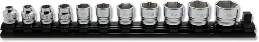 3/8" Square Drive 6-Point SAE Z-Series 11 Piece Socket Set