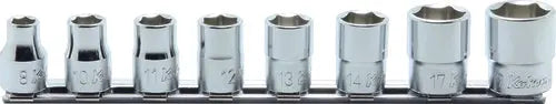 3/8 Sq. Dr. Socket Set 8-19mm 6 point 200mm 8 pieces