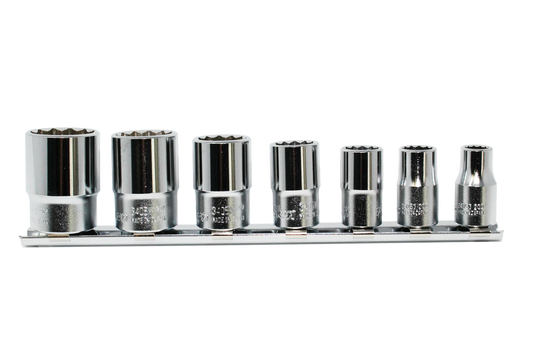 3/8 Sq. Dr. Socket Set Whitworth 1/8-1/2 12 point 200mm 7 pieces