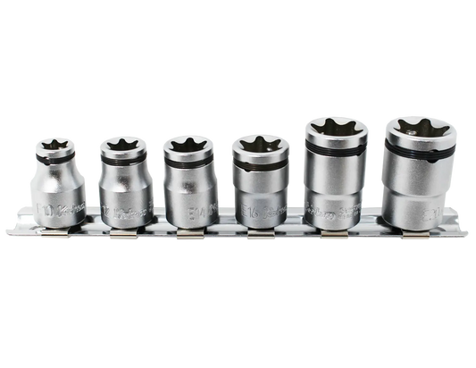 3/8 Sq. Dr. 6 Piece NUT GRIP® TORX® Socket Set E10-E20