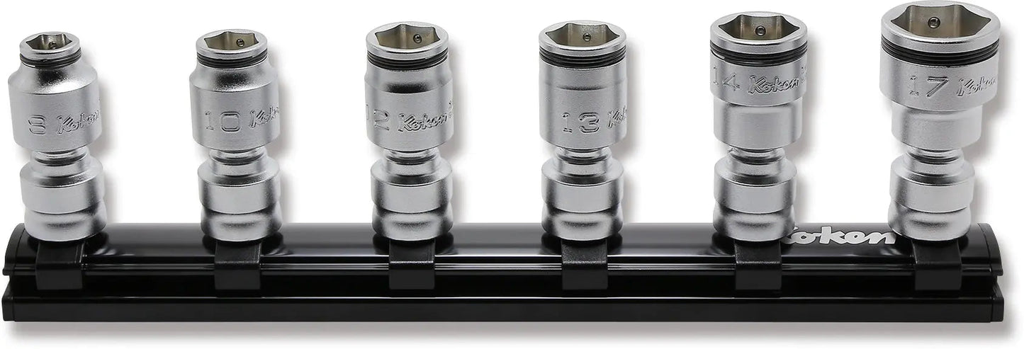 3/8" Sq Dr Z-series Universal Sockets 6 pieces