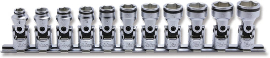 3/8 Sq. Dr. Universal NUT GRIP® Socket Set 8mm-19mm - 11 pieces
