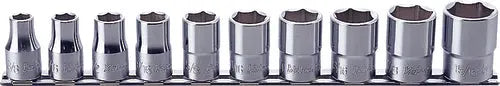 1/2 Sq. Dr. Socket Set 3/8-15/16 6 point 300mm 10 pieces