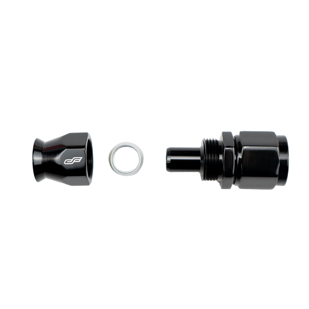 -4 AN Straight Female Aluminum Hose End (PTFE)