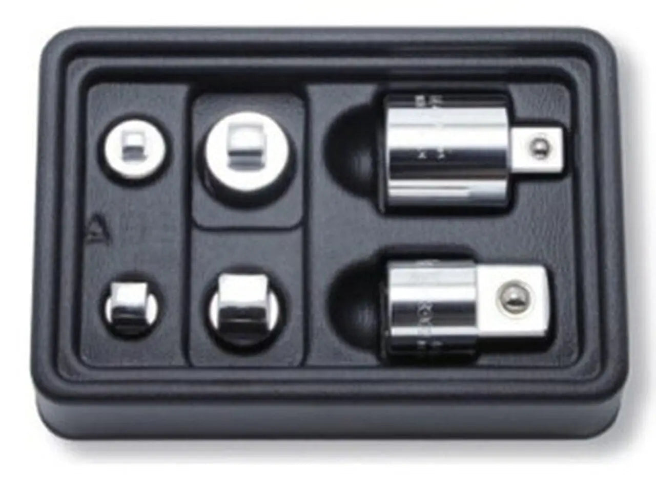 1/4, 3/8, 1/2, 3/4 Sq. Dr. Adaptor Set 1/4, 3/8, 1/2, 3/4 ABS Tray 6 pieces