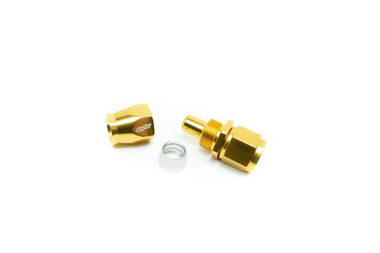 -10 AN Straight Female Aluminum Hose End (PTFE)