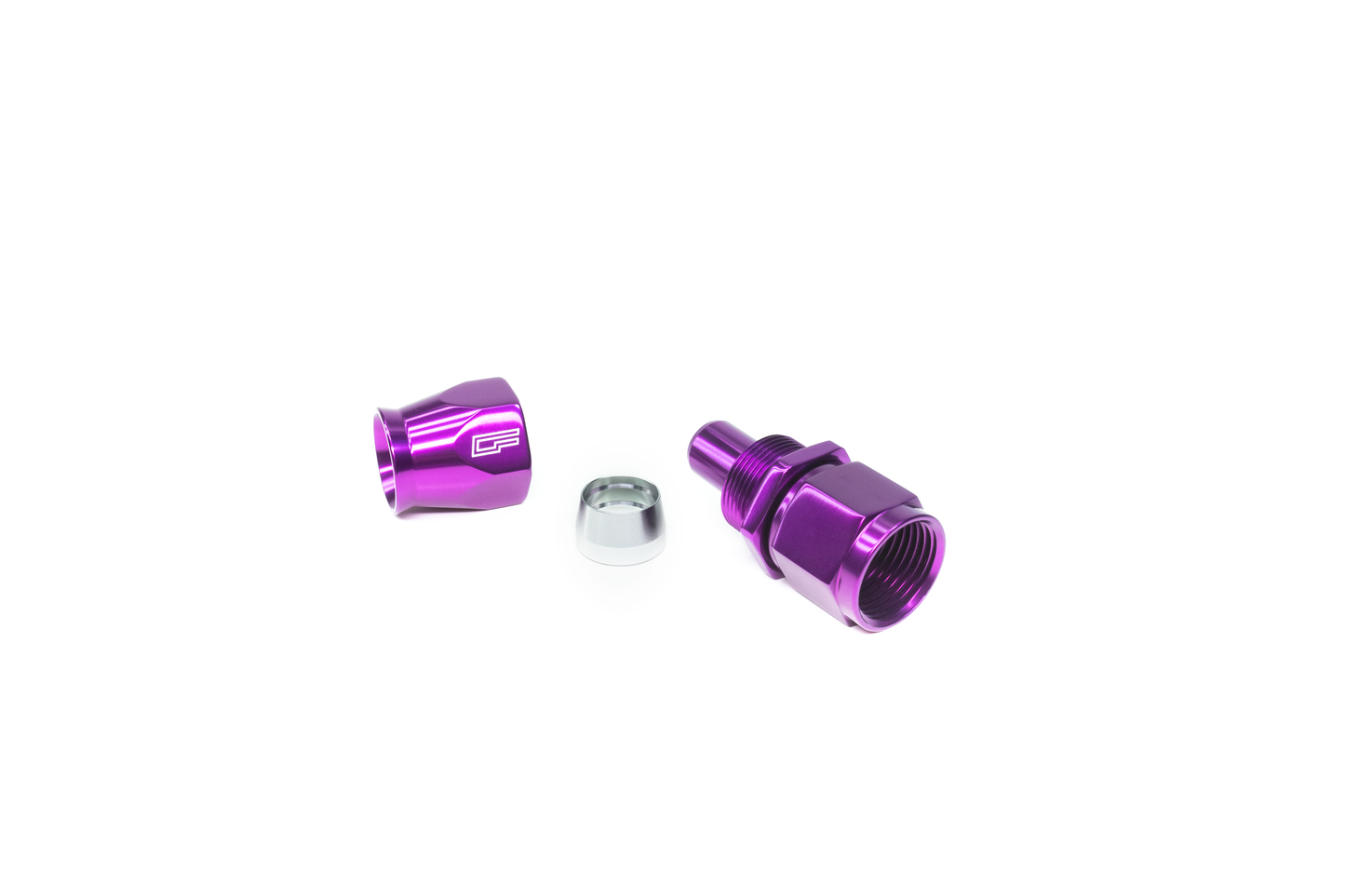 -4 AN Straight Female Aluminum Hose End (PTFE)