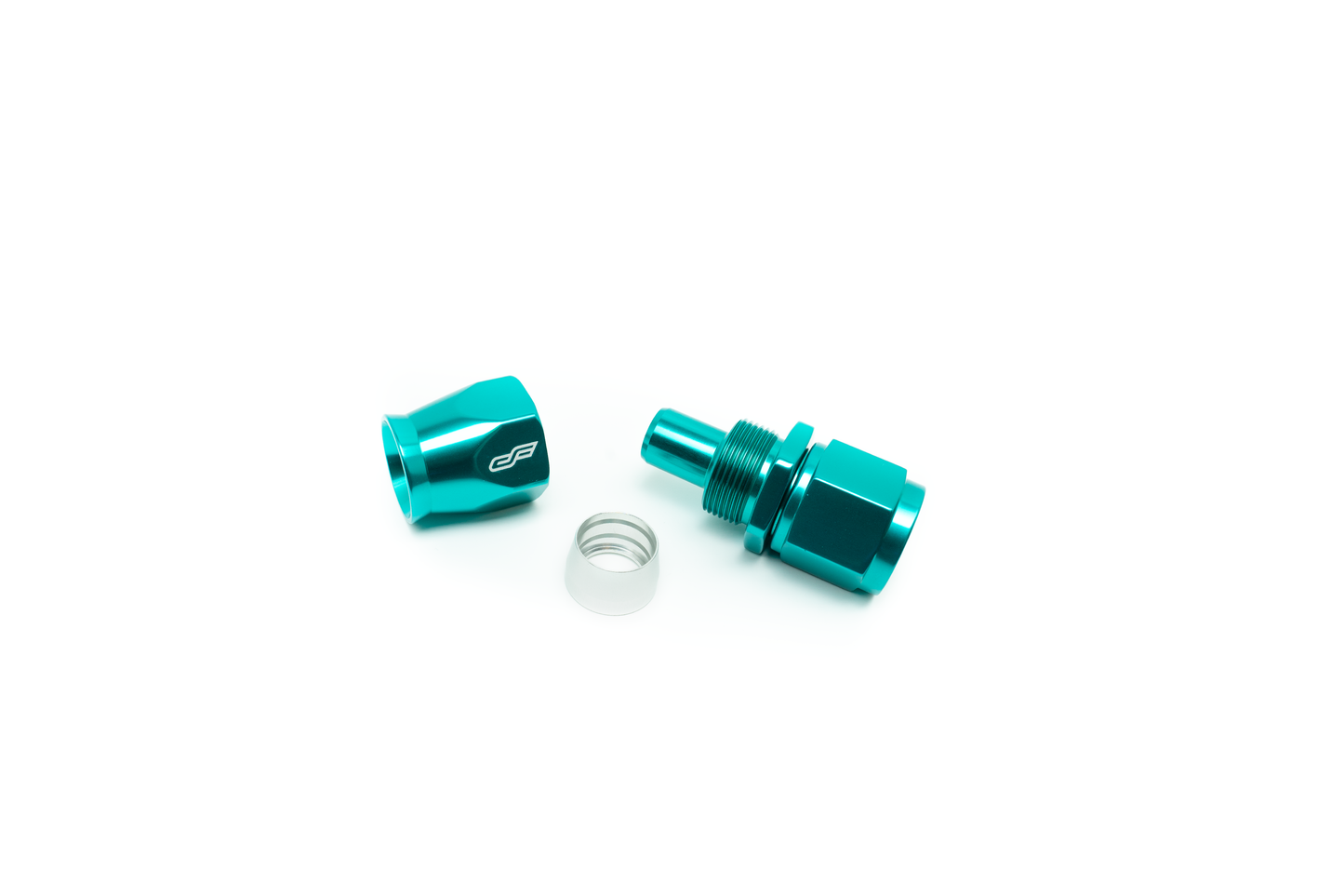 -4 AN Straight Female Aluminum Hose End (PTFE)