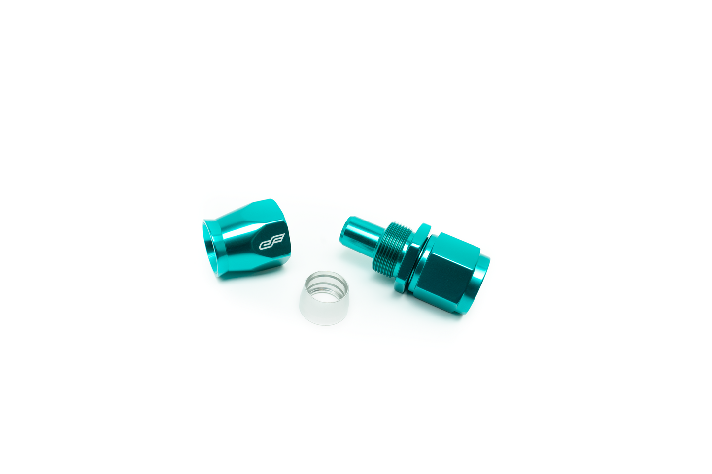 -04 Straight Female Aluminum Hose End (PTFE)