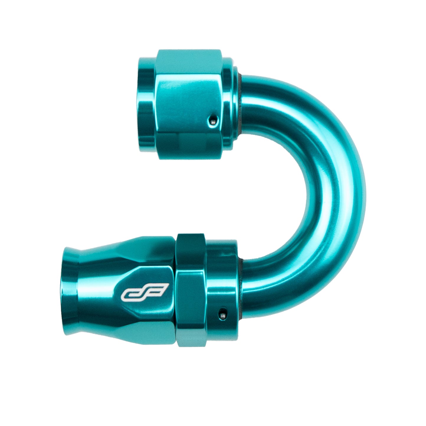 -10 AN 180 Degree Female Aluminum Hose End (PTFE)